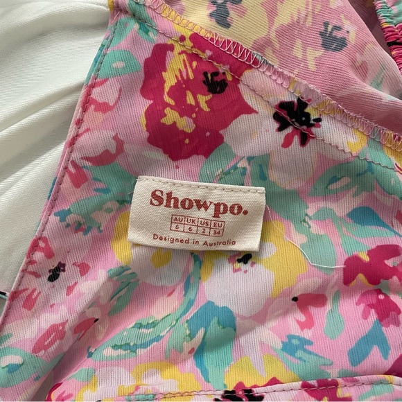 Showpo Frederica Tie Back Long Sleeve Mini Dress in Pink Panther | Size - US 2 - Picture 7 of 7